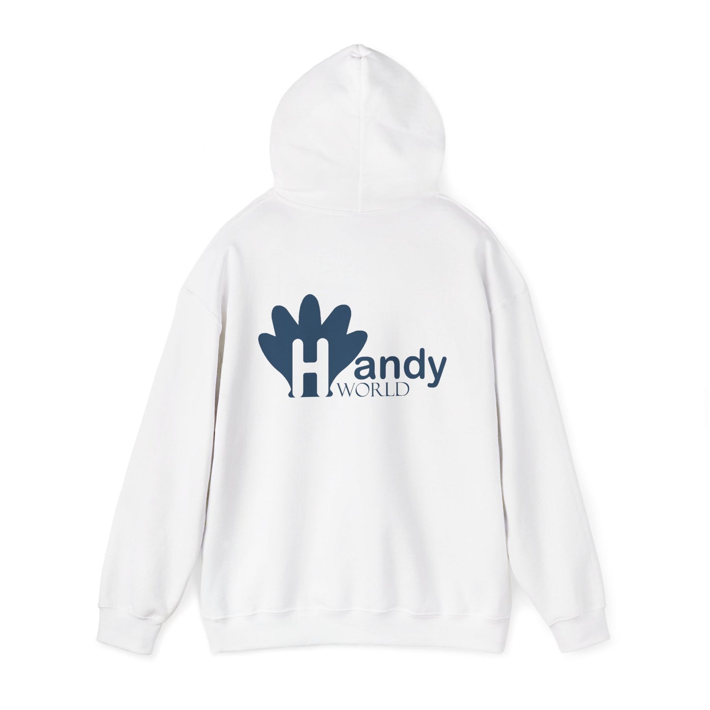 Charming Hooded Sweatshirt Featuring 'Handy World' Design | Cozy Gift for Friends, Birthdays, Casual Wear, Unique Fashion