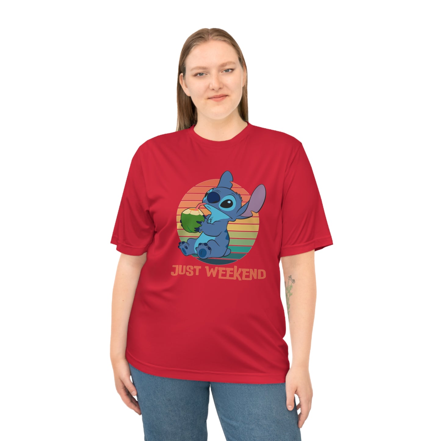 Unisex Weekend Vibes Performance T-shirt, Soft Casual Tee, Gift for Friends, Relaxed Fit Shirt, Perfect for Lounging