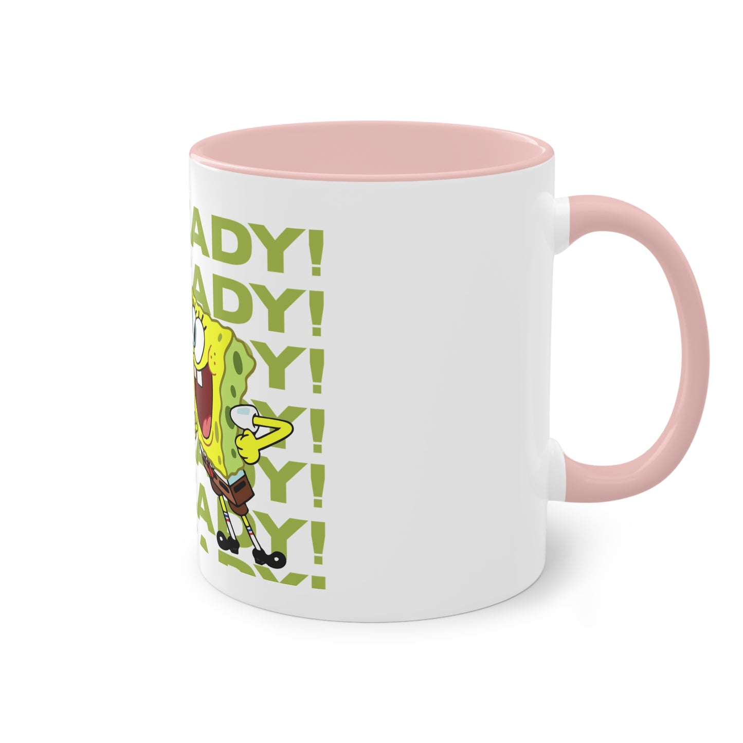 SpongeBob & Patrick Two-Tone Coffee Mug - Perfect for Kids, Cartoon Lovers, Gifts, Birthdays, Home Decor