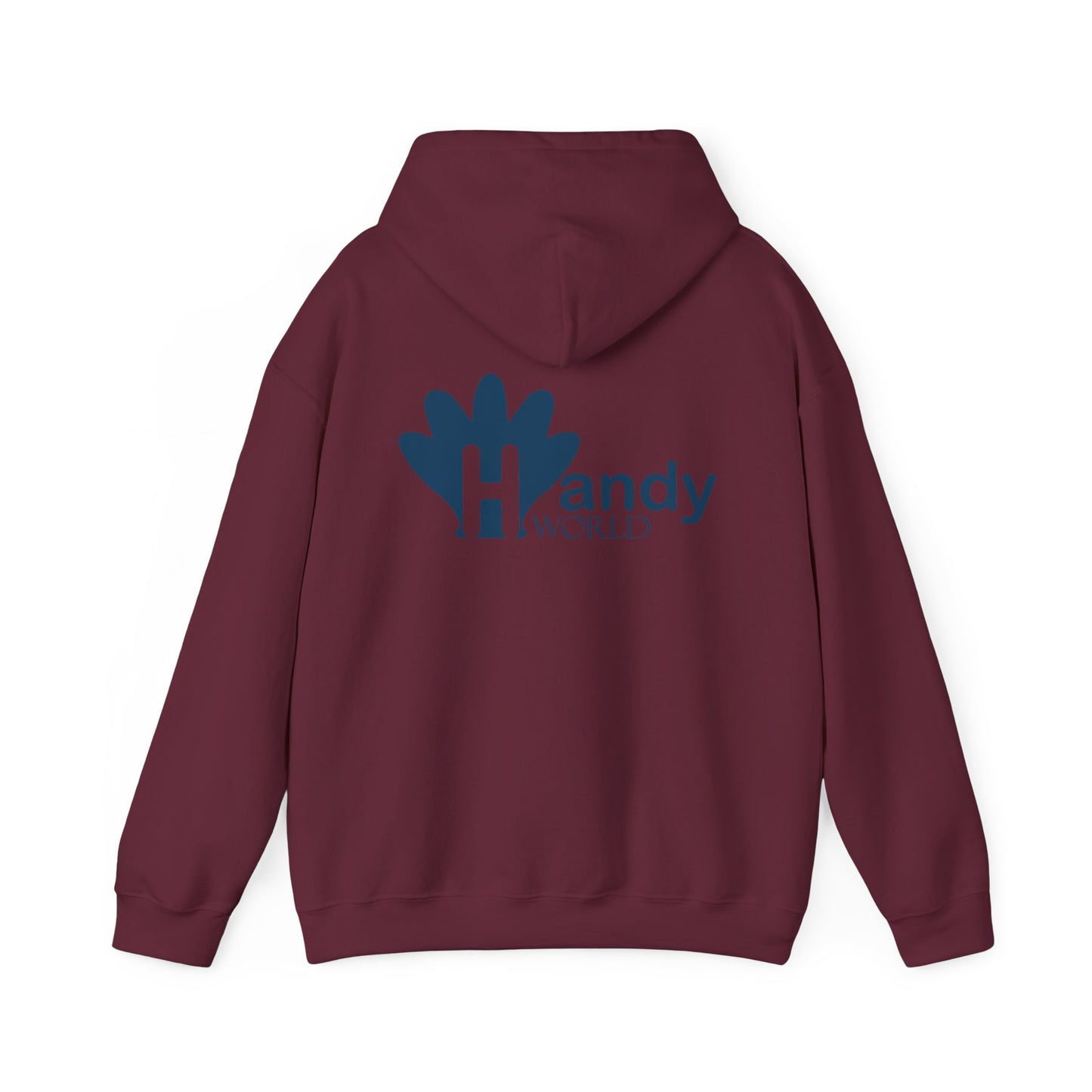Charming Hooded Sweatshirt Featuring 'Handy World' Design | Cozy Gift for Friends, Birthdays, Casual Wear, Unique Fashion