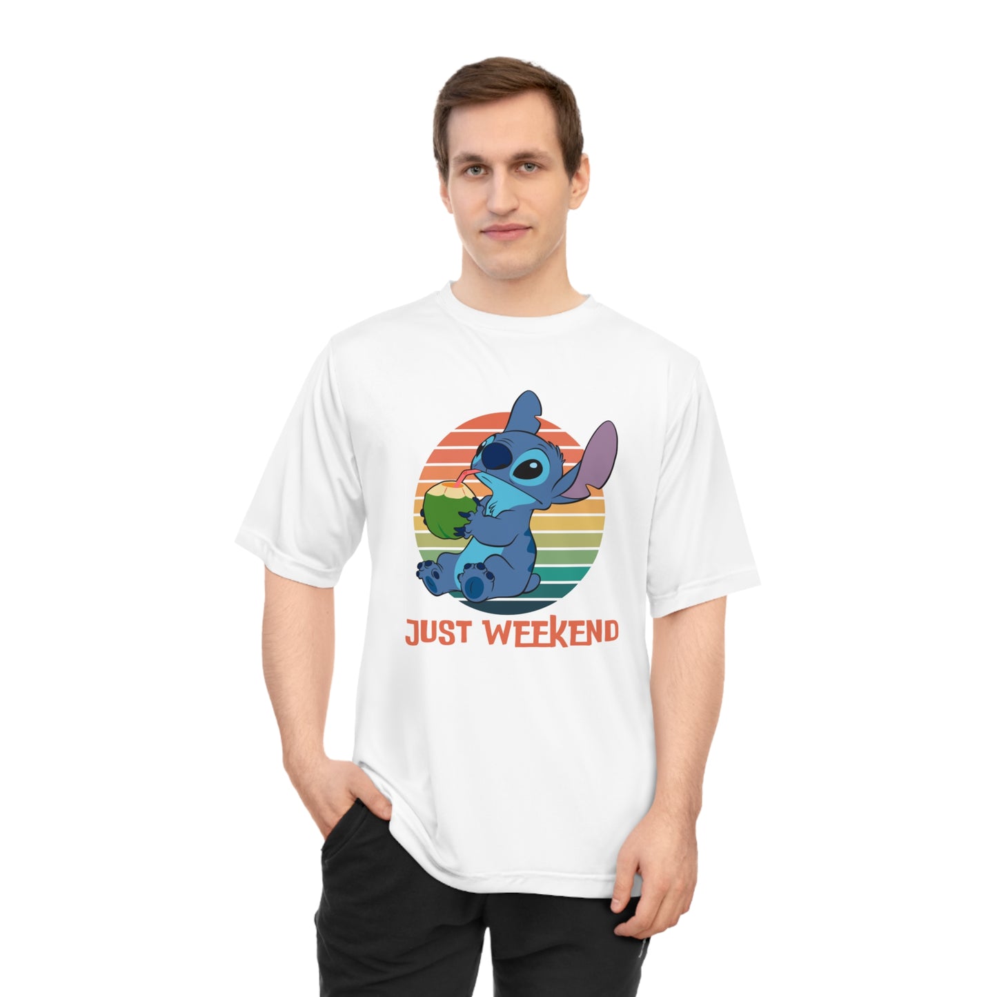 Unisex Weekend Vibes Performance T-shirt, Soft Casual Tee, Gift for Friends, Relaxed Fit Shirt, Perfect for Lounging