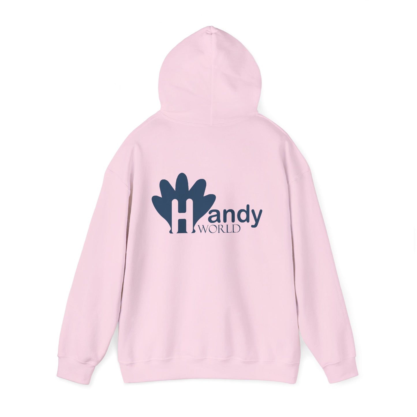 Charming Hooded Sweatshirt Featuring 'Handy World' Design | Cozy Gift for Friends, Birthdays, Casual Wear, Unique Fashion