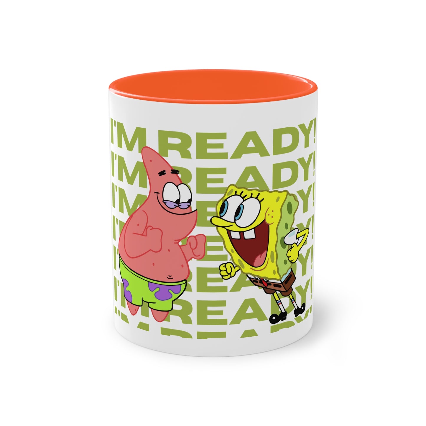 SpongeBob & Patrick Two-Tone Coffee Mug - Perfect for Kids, Cartoon Lovers, Gifts, Birthdays, Home Decor