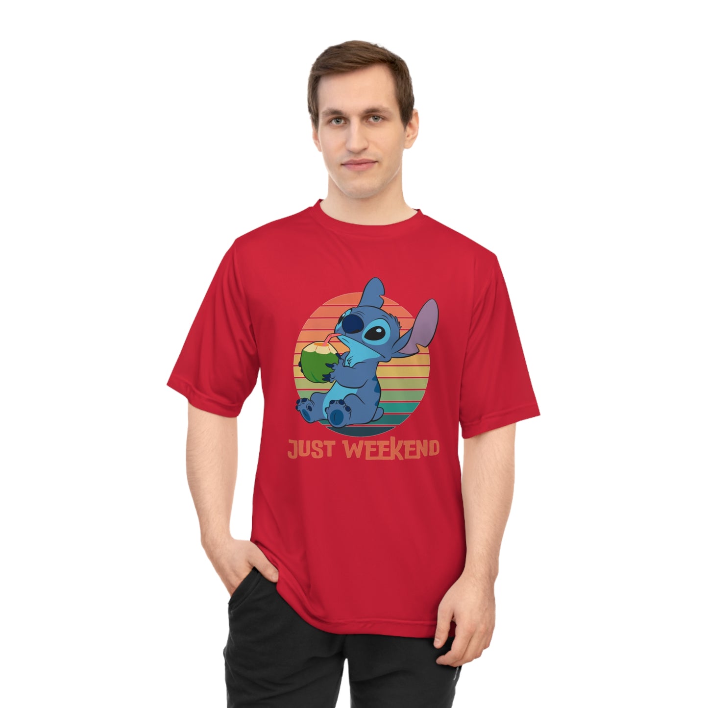 Unisex Weekend Vibes Performance T-shirt, Soft Casual Tee, Gift for Friends, Relaxed Fit Shirt, Perfect for Lounging