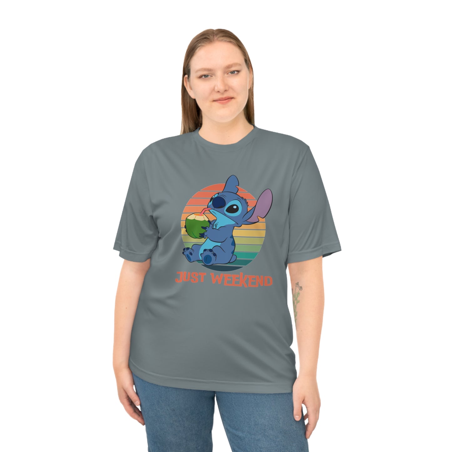 Unisex Weekend Vibes Performance T-shirt, Soft Casual Tee, Gift for Friends, Relaxed Fit Shirt, Perfect for Lounging