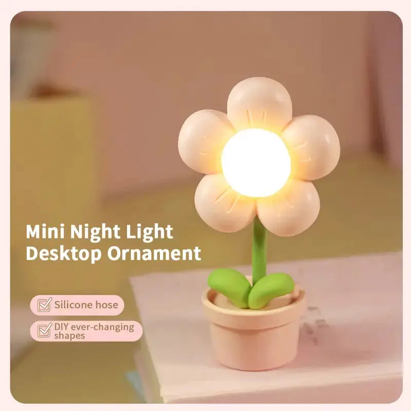 Creative Cute Flower Table Lamp for Bedroom & Desk