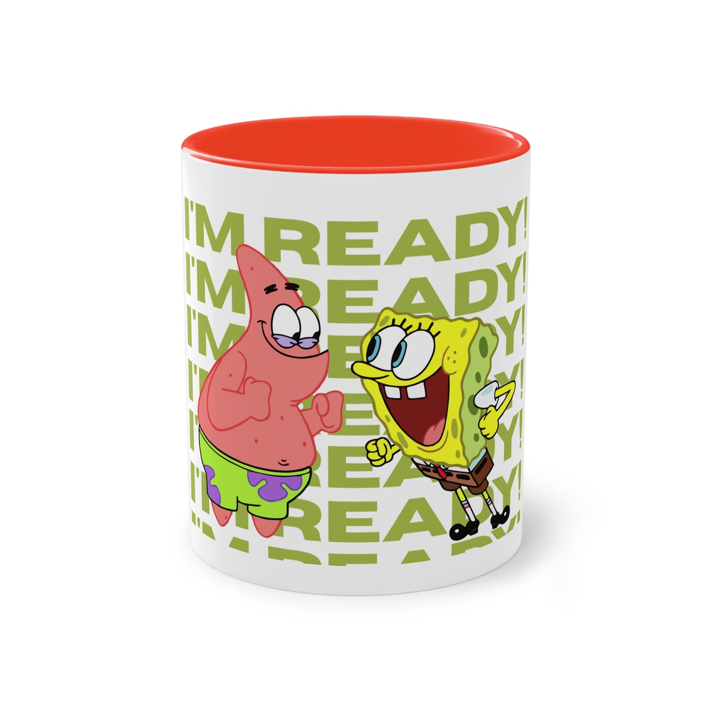 SpongeBob & Patrick Two-Tone Coffee Mug - Perfect for Kids, Cartoon Lovers, Gifts, Birthdays, Home Decor