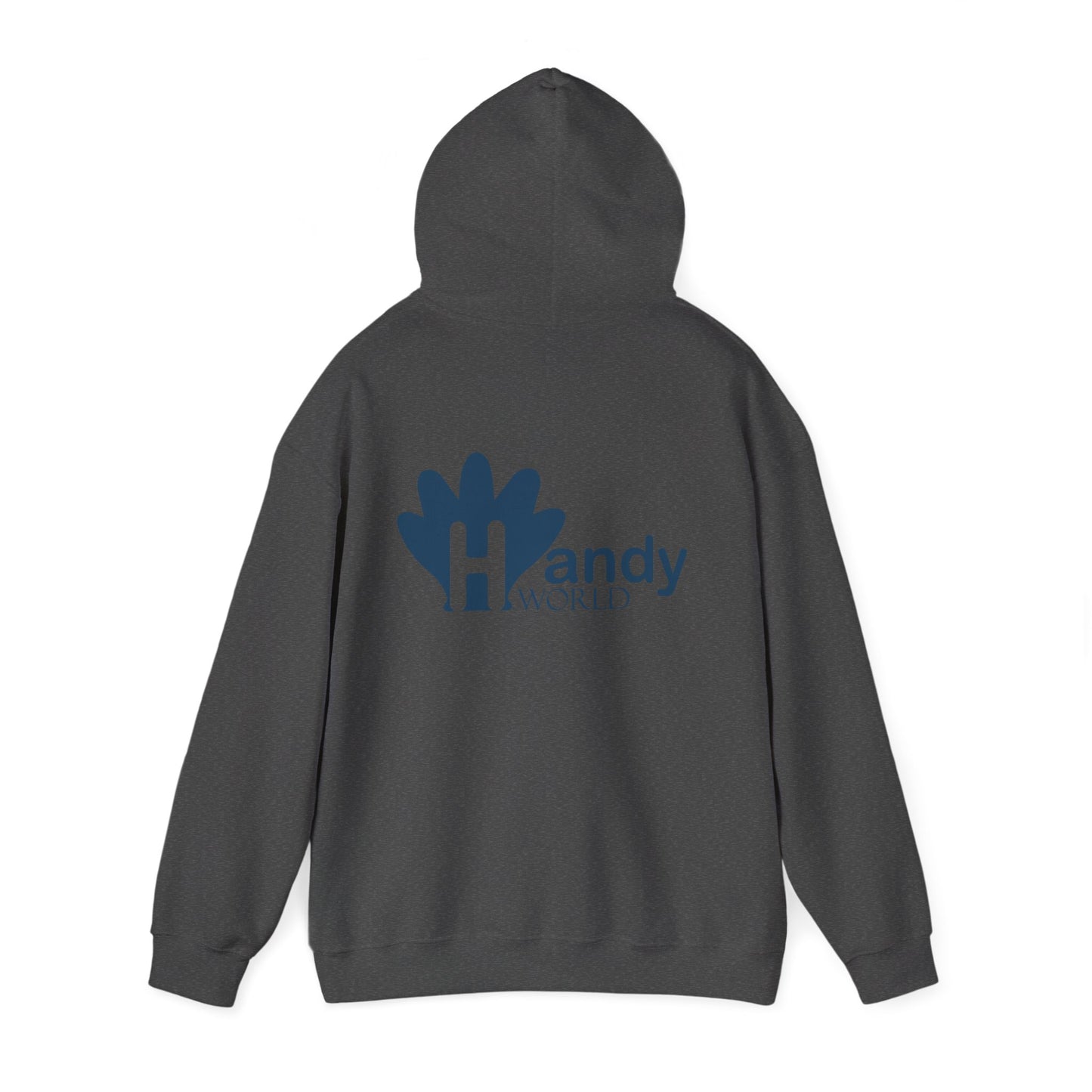Charming Hooded Sweatshirt Featuring 'Handy World' Design | Cozy Gift for Friends, Birthdays, Casual Wear, Unique Fashion