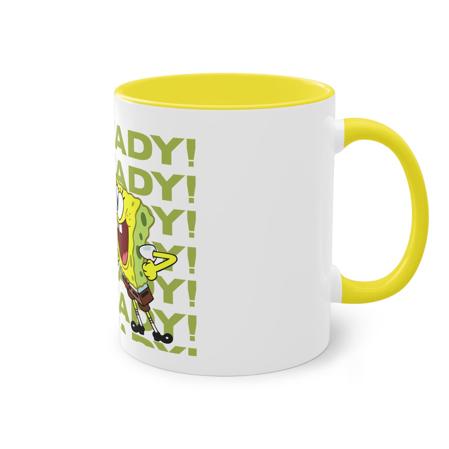 SpongeBob & Patrick Two-Tone Coffee Mug - Perfect for Kids, Cartoon Lovers, Gifts, Birthdays, Home Decor