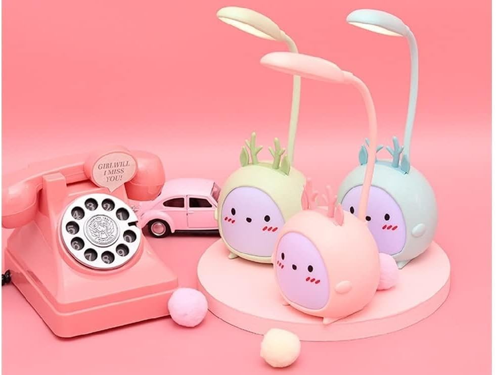 Portable Foldable LED Desk Lamp - Cute Cartoon Design