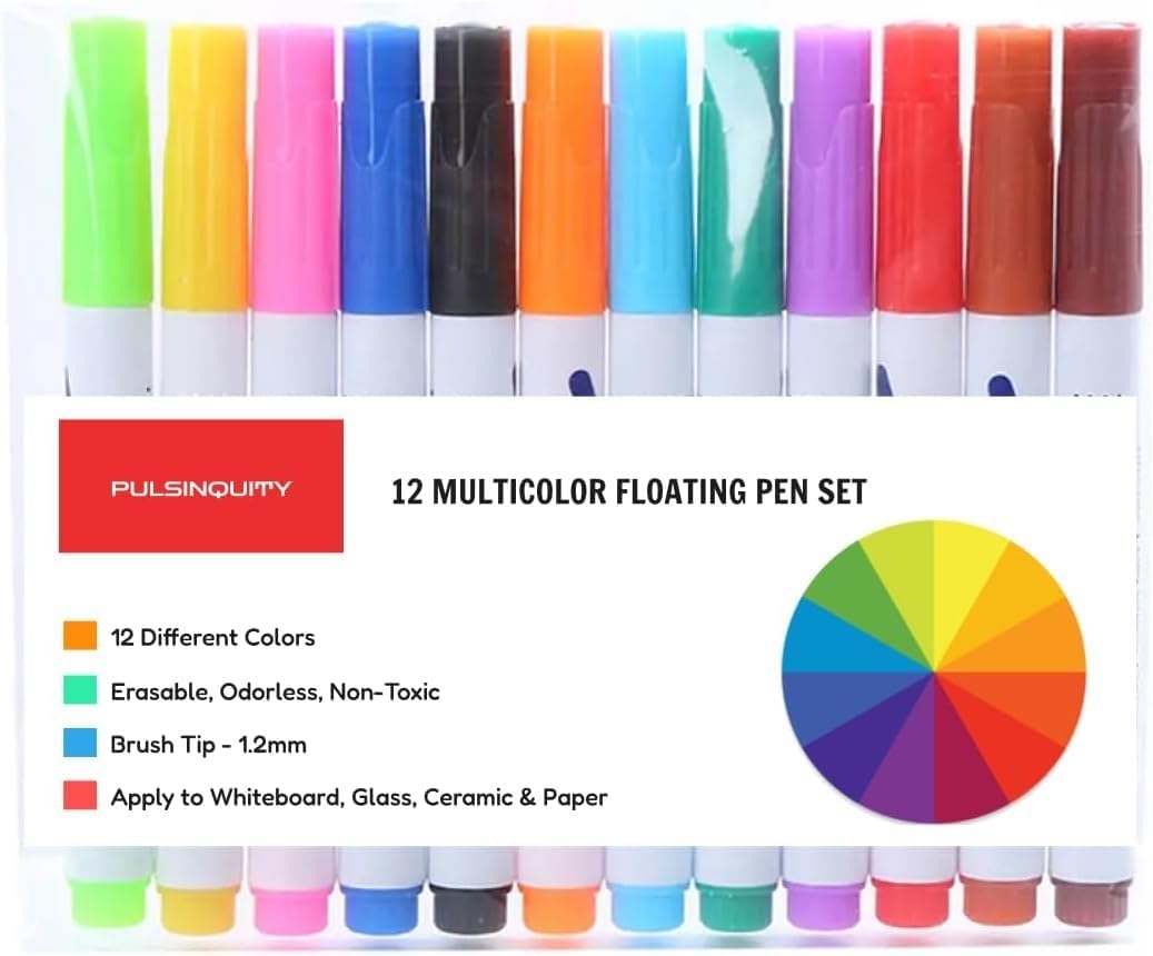 Magical Drawing Pens Set – 12pcs Water Art & Doodle Markers