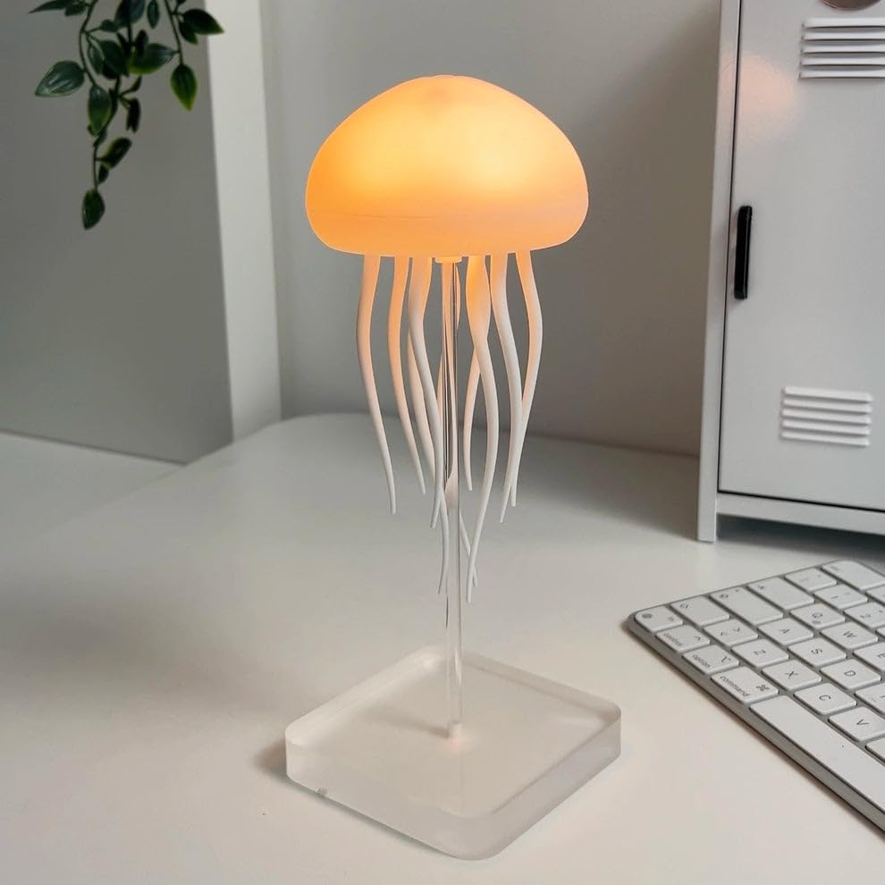 AquaGlow™ LED Jellyfish Lamp – Portable Mood Light for Desk & Bedside