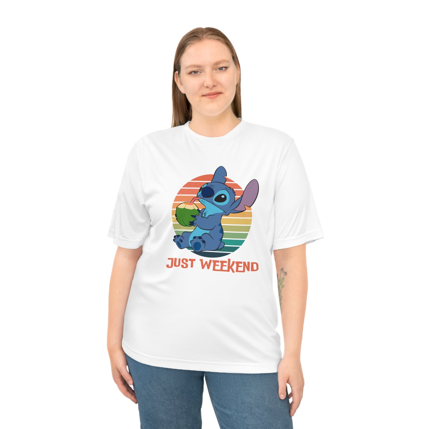 Unisex Weekend Vibes Performance T-shirt, Soft Casual Tee, Gift for Friends, Relaxed Fit Shirt, Perfect for Lounging