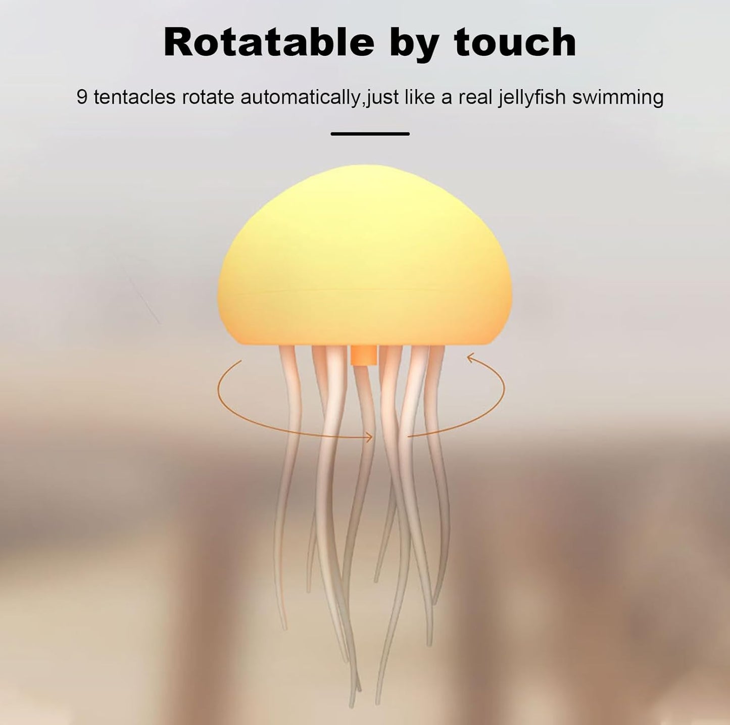 AquaGlow™ LED Jellyfish Lamp – Portable Mood Light for Desk & Bedside