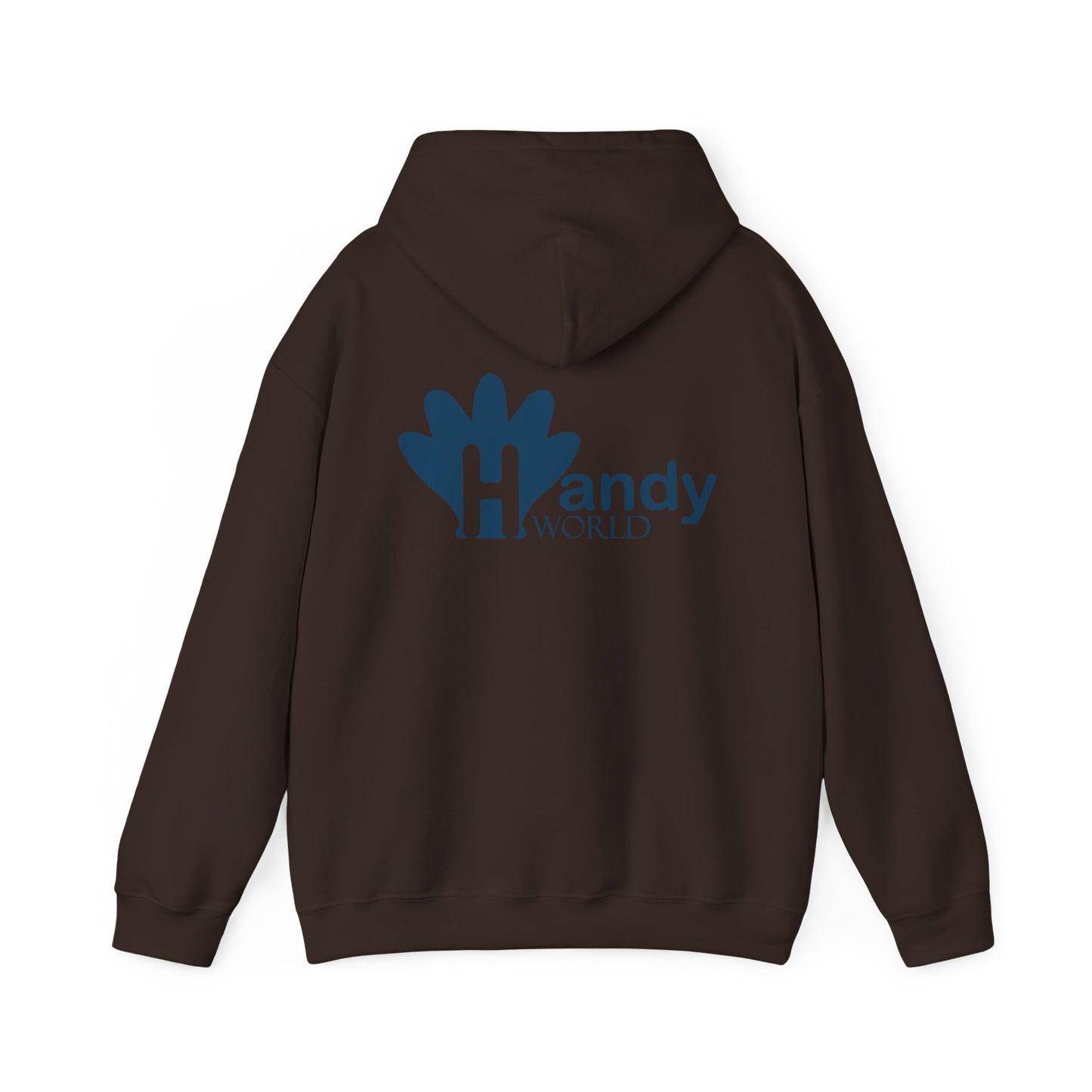 Charming Hooded Sweatshirt Featuring 'Handy World' Design | Cozy Gift for Friends, Birthdays, Casual Wear, Unique Fashion