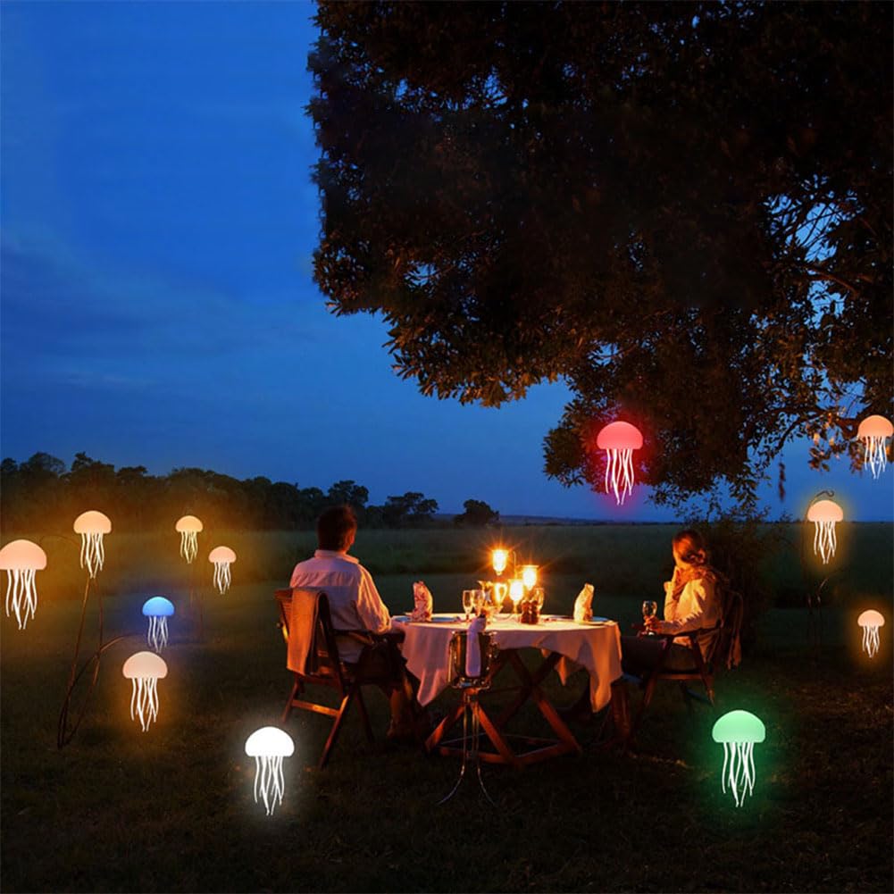 AquaGlow™ LED Jellyfish Lamp – Portable Mood Light for Desk & Bedside