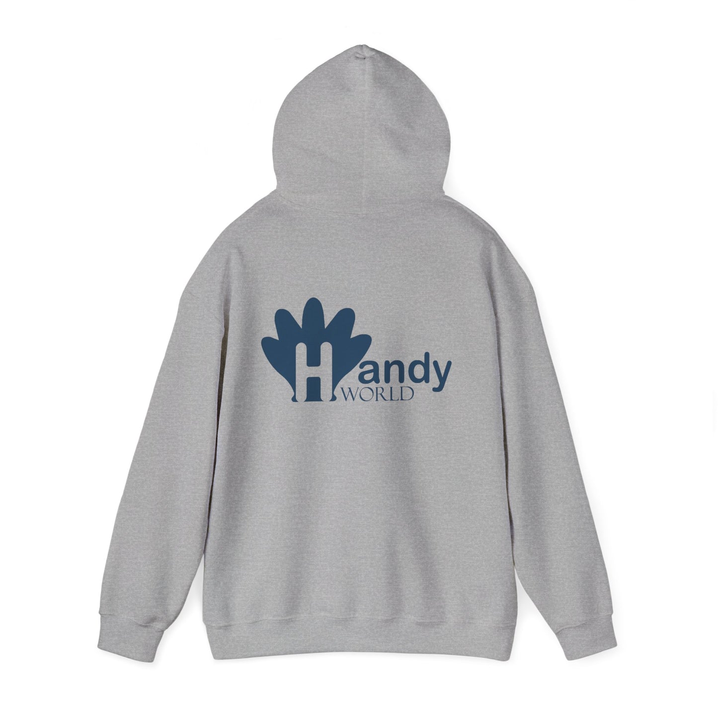 Charming Hooded Sweatshirt Featuring 'Handy World' Design | Cozy Gift for Friends, Birthdays, Casual Wear, Unique Fashion