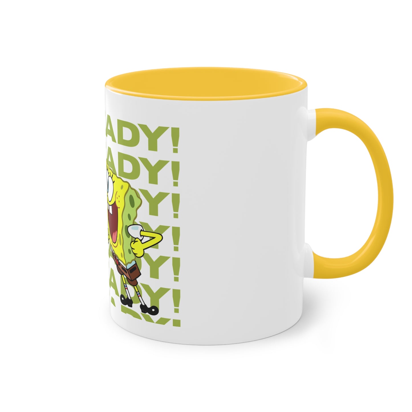 SpongeBob & Patrick Two-Tone Coffee Mug - Perfect for Kids, Cartoon Lovers, Gifts, Birthdays, Home Decor