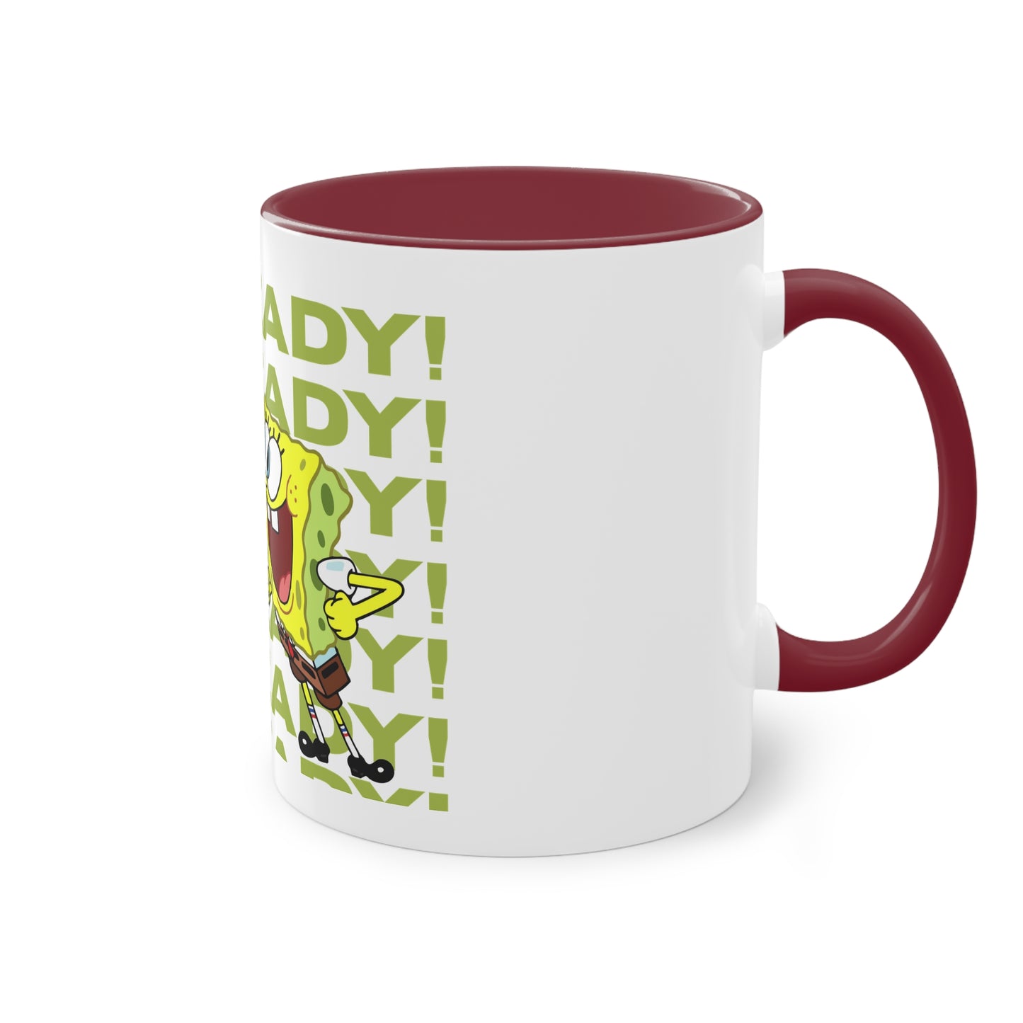 SpongeBob & Patrick Two-Tone Coffee Mug - Perfect for Kids, Cartoon Lovers, Gifts, Birthdays, Home Decor