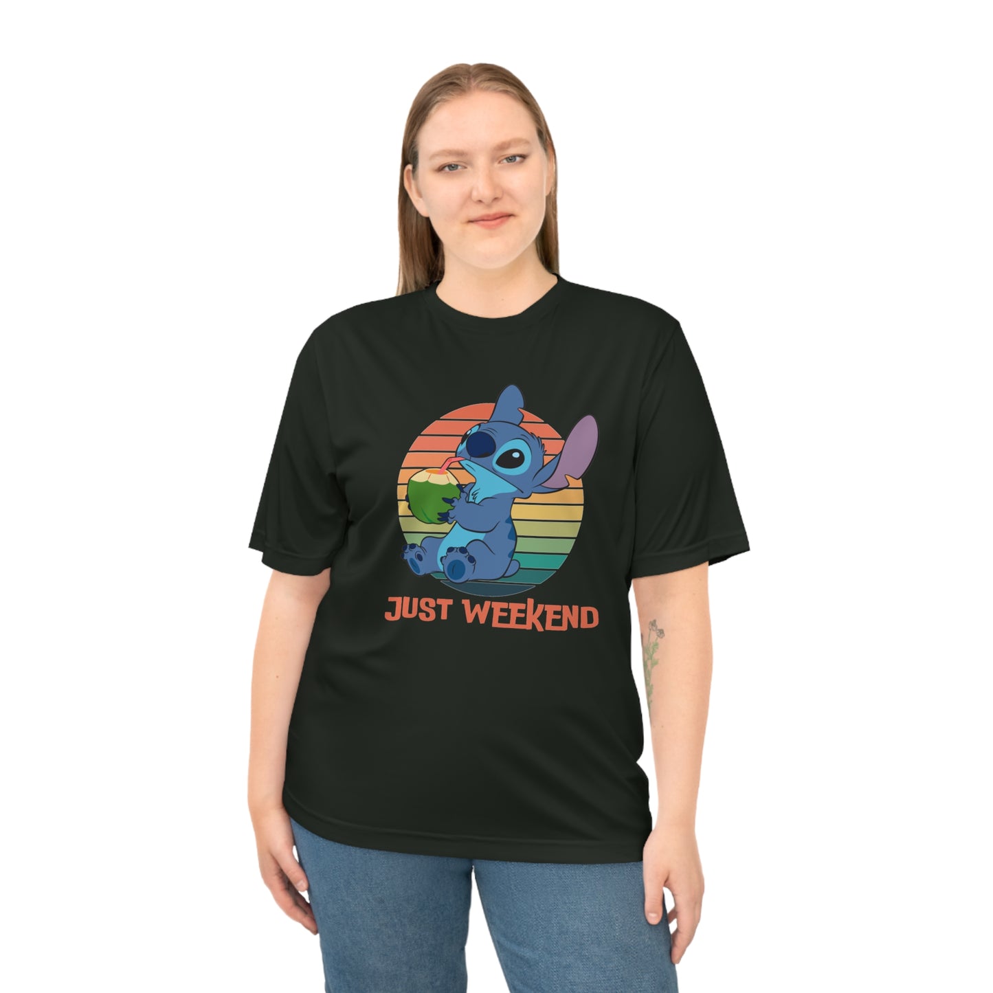 Unisex Weekend Vibes Performance T-shirt, Soft Casual Tee, Gift for Friends, Relaxed Fit Shirt, Perfect for Lounging