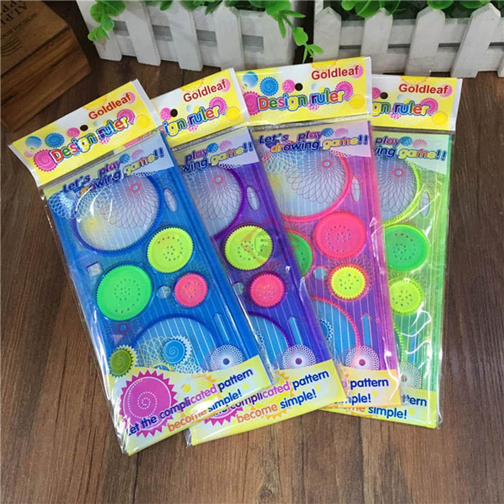 Multifunctional Drawing Template Ruler Set for Kids