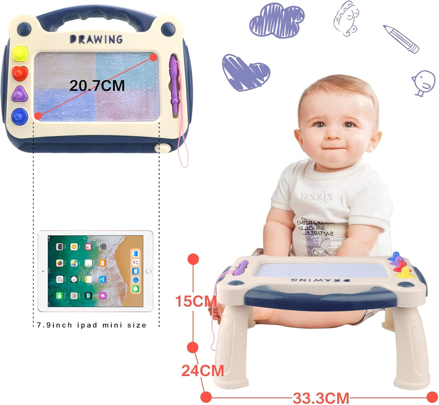 Portable Children's Drawing Board - Drawing Fun Anytime, Anywhere