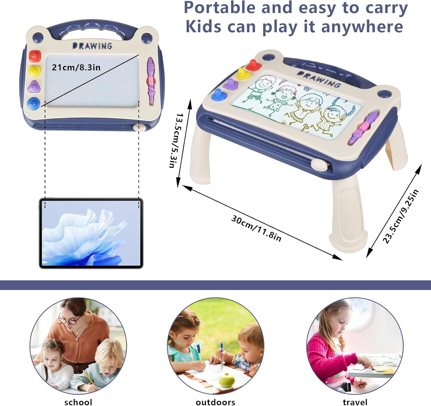 Portable Children's Drawing Board - Drawing Fun Anytime, Anywhere
