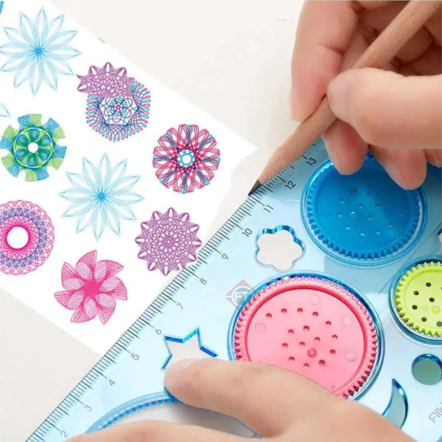 Multifunctional Drawing Template Ruler Set for Kids
