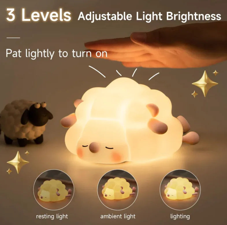 Cute Sheep Silicone Night Light