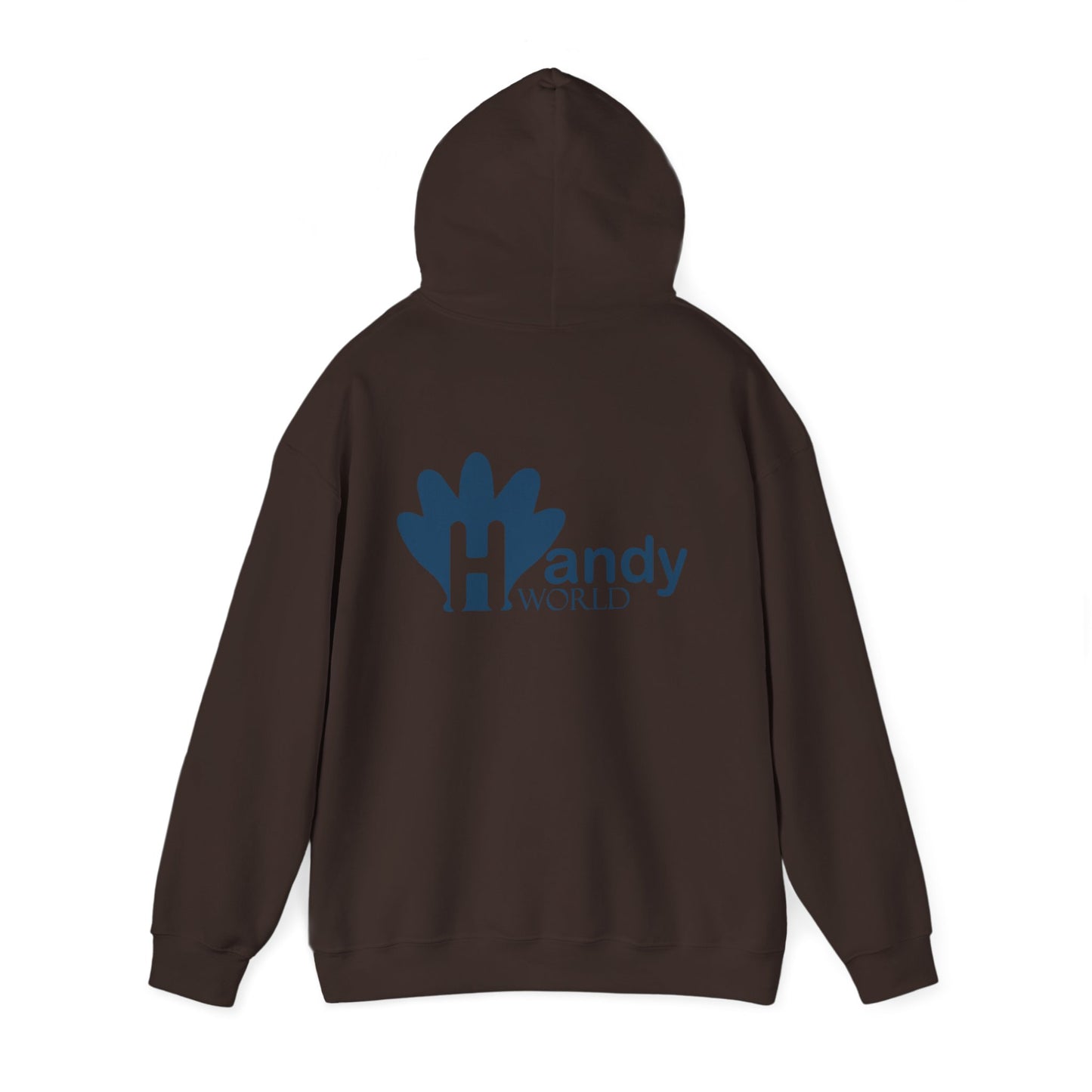 Charming Hooded Sweatshirt Featuring 'Handy World' Design | Cozy Gift for Friends, Birthdays, Casual Wear, Unique Fashion