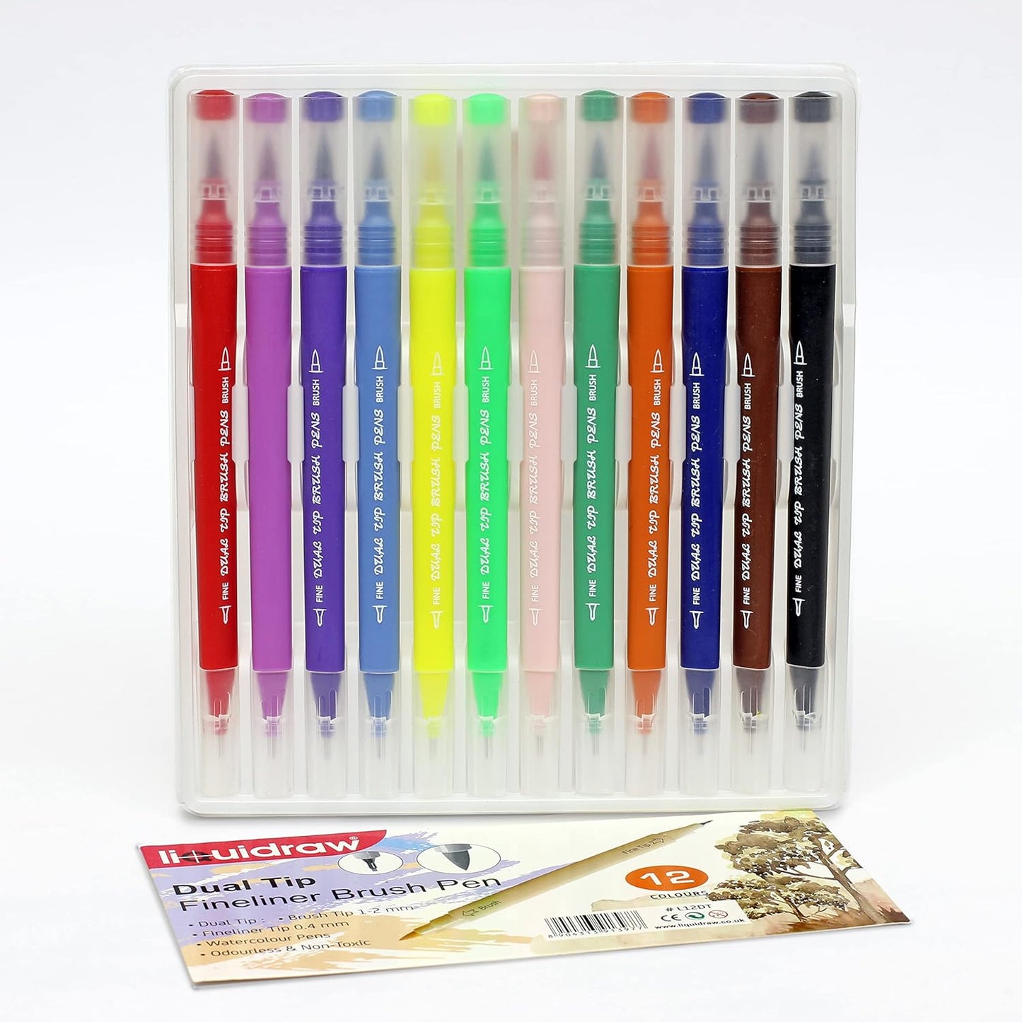 Dual Tip Brush Markers Art Pen Set – THE CEO Coloring Markers