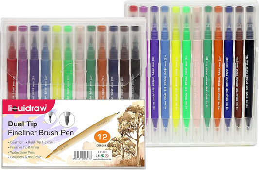 Dual Tip Brush Markers Art Pen Set – THE CEO Coloring Markers