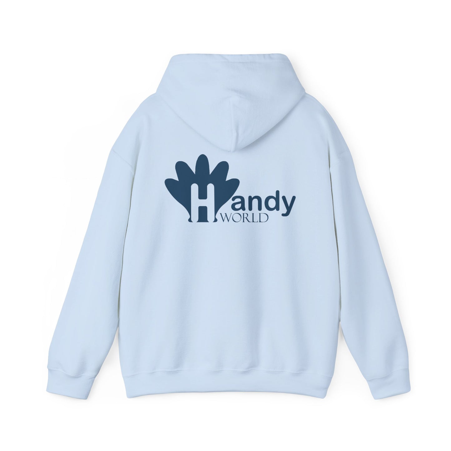Charming Hooded Sweatshirt Featuring 'Handy World' Design | Cozy Gift for Friends, Birthdays, Casual Wear, Unique Fashion
