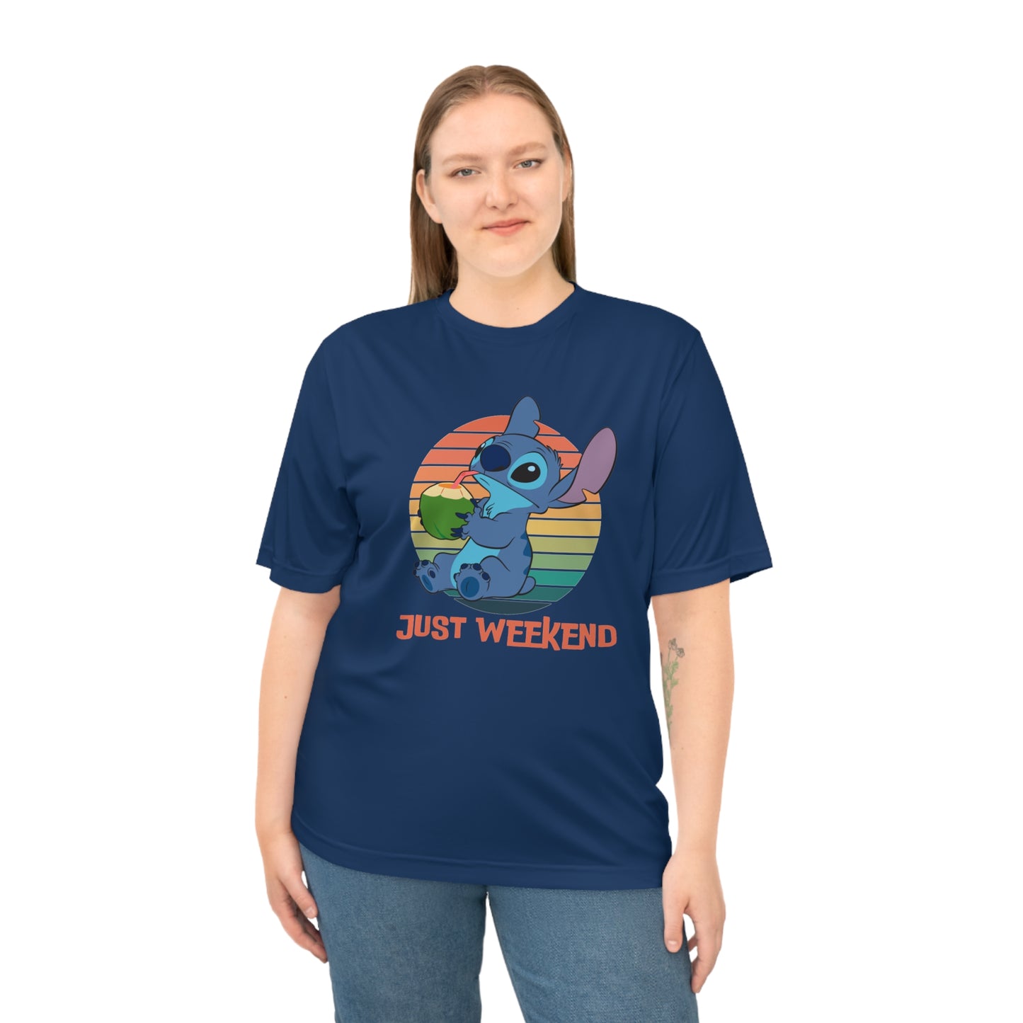 Unisex Weekend Vibes Performance T-shirt, Soft Casual Tee, Gift for Friends, Relaxed Fit Shirt, Perfect for Lounging