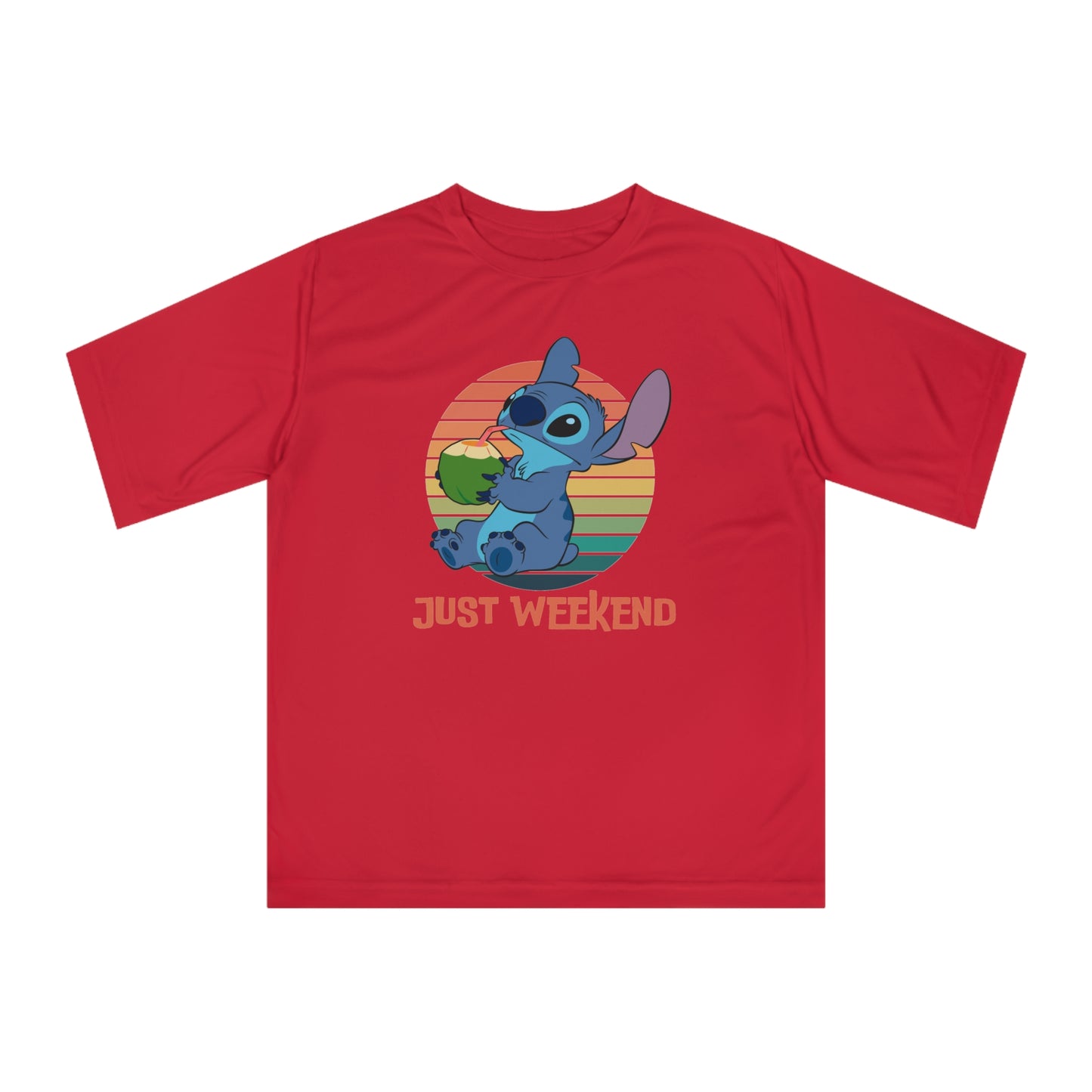 Unisex Weekend Vibes Performance T-shirt, Soft Casual Tee, Gift for Friends, Relaxed Fit Shirt, Perfect for Lounging