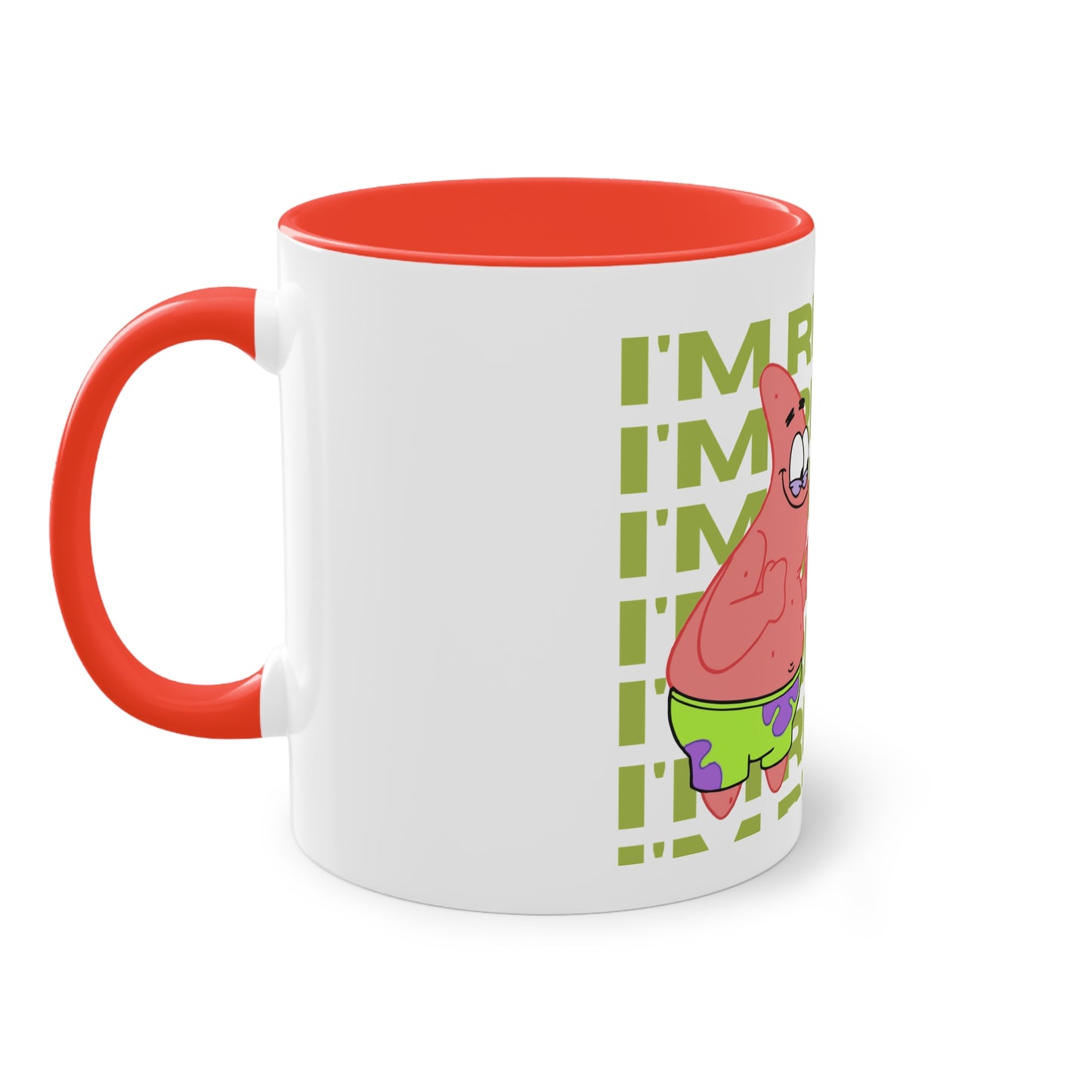 SpongeBob & Patrick Two-Tone Coffee Mug - Perfect for Kids, Cartoon Lovers, Gifts, Birthdays, Home Decor