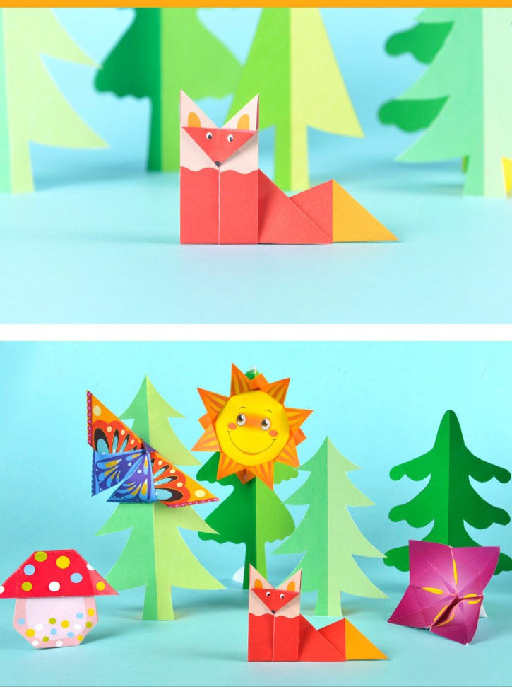 Origami Craft Book - DIY Colored Paper Set