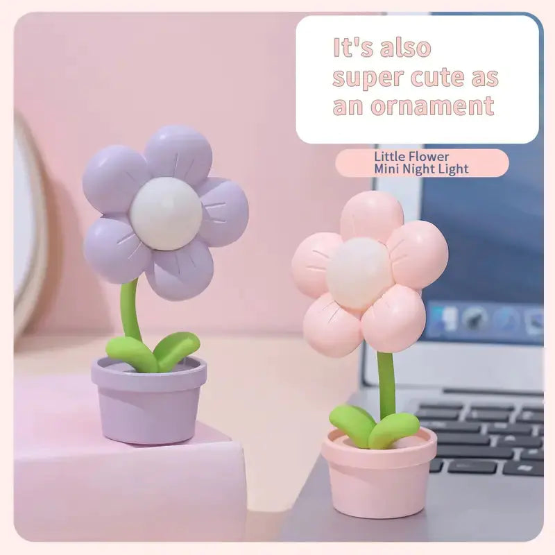 Creative Cute Flower Table Lamp for Bedroom & Desk