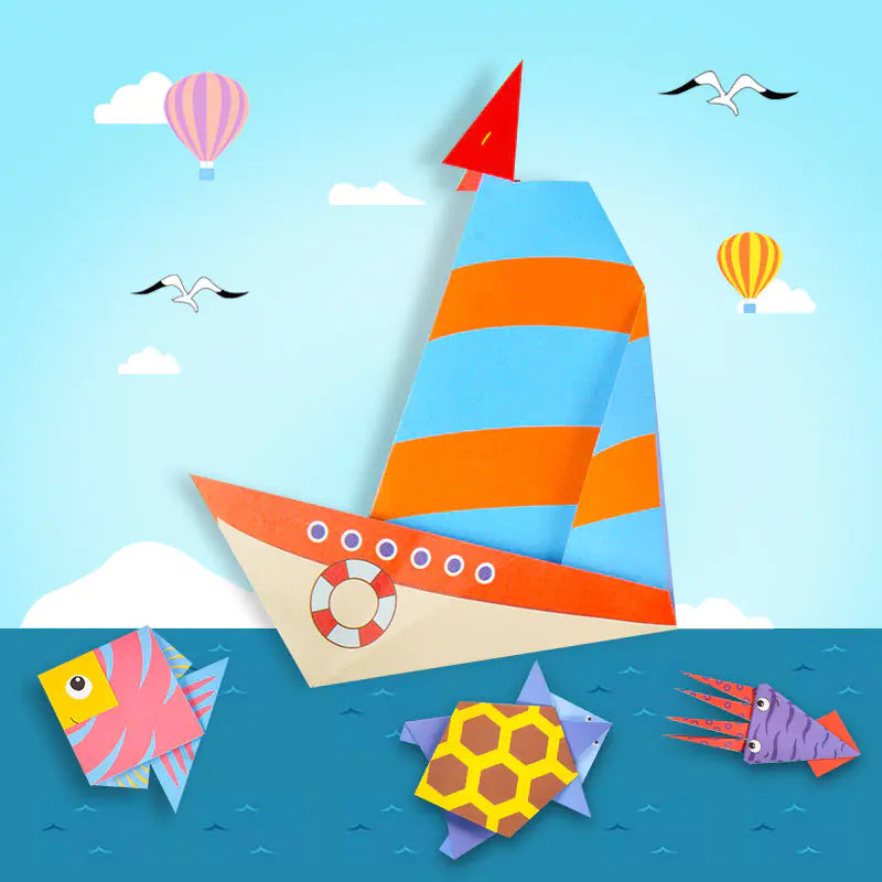 Origami Craft Book - DIY Colored Paper Set