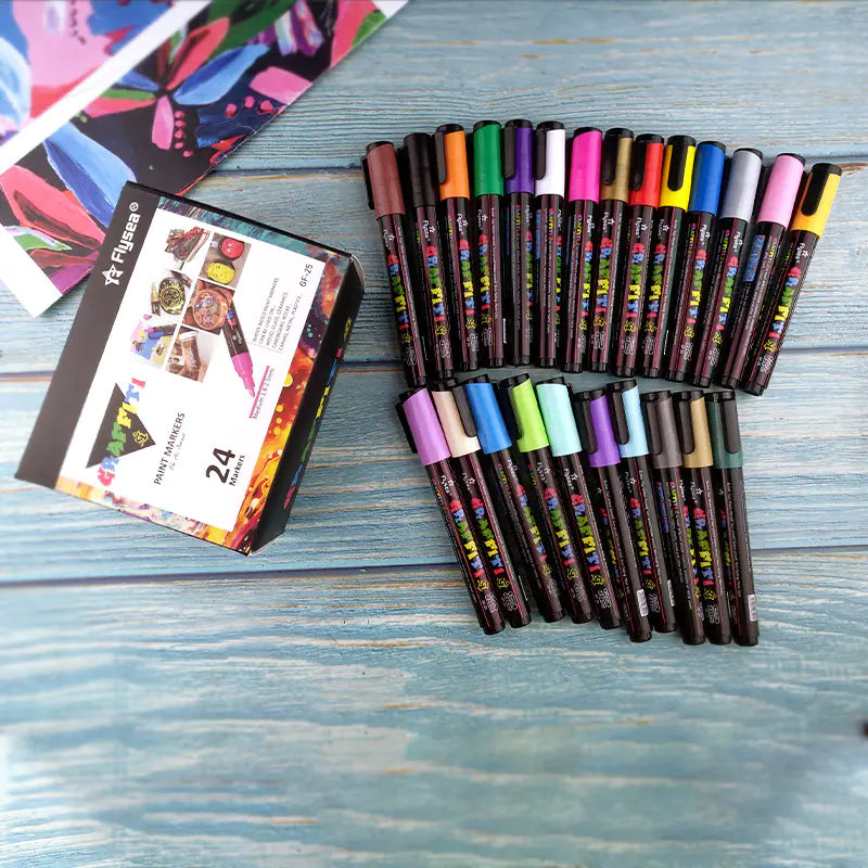 Acrylic Paint Markers: Perfect for any surface Stone, Wood, Ceramics