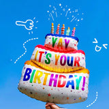 Colorful Candles 3-Tier Bear Cake Decorations