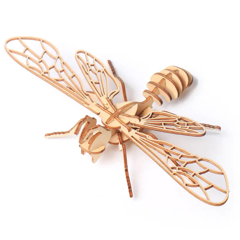 DIY Wooden Insect Model Puzzle for Kids (3D Craft)