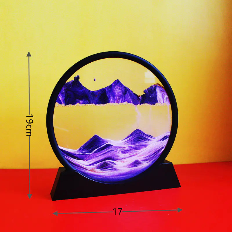 Hourglass Art Glass Decoration