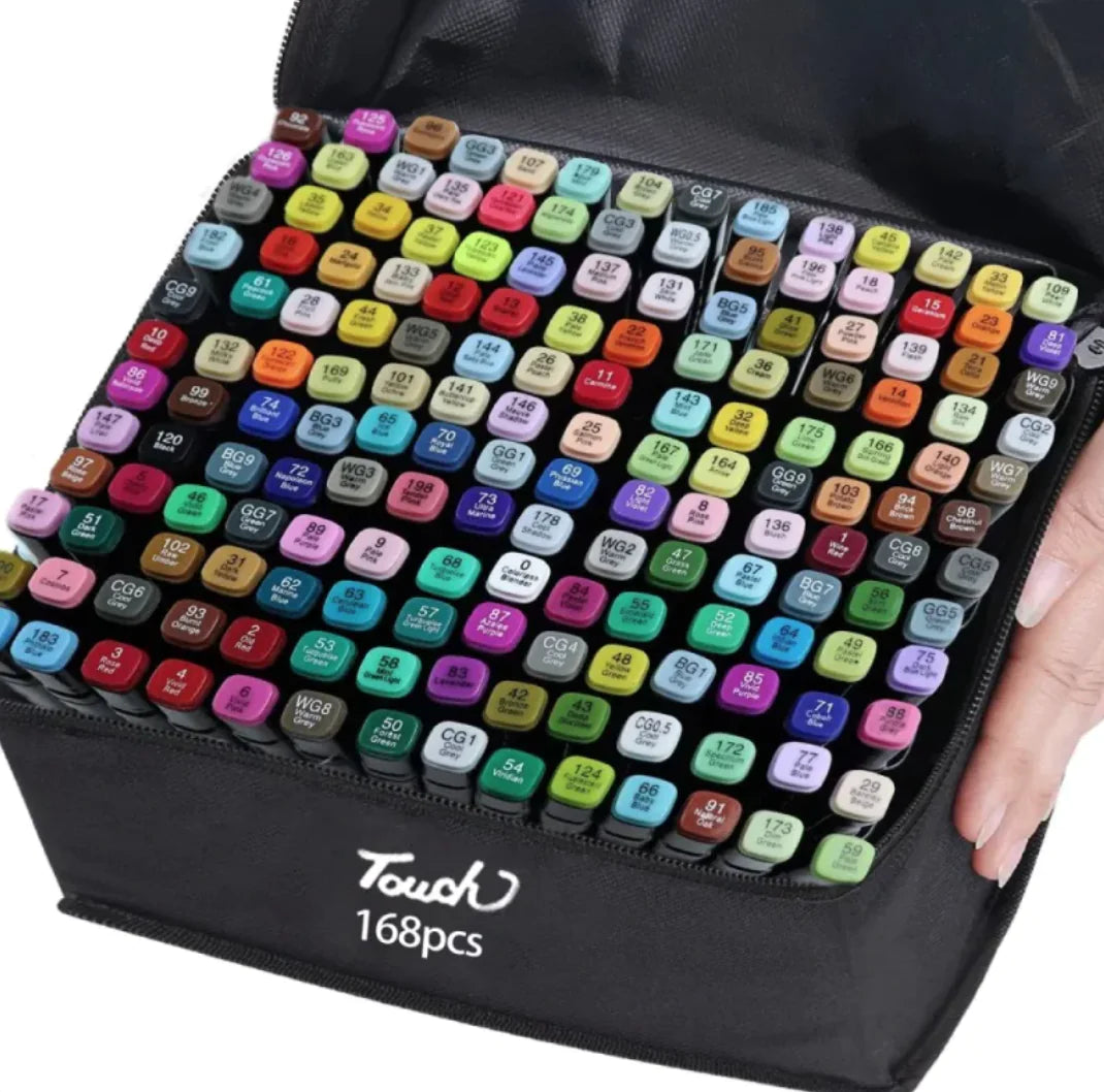 168 Colors Dual Tip Art Markers