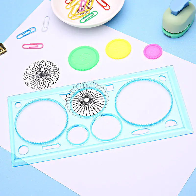 Multifunctional Drawing Template Ruler Set for Kids