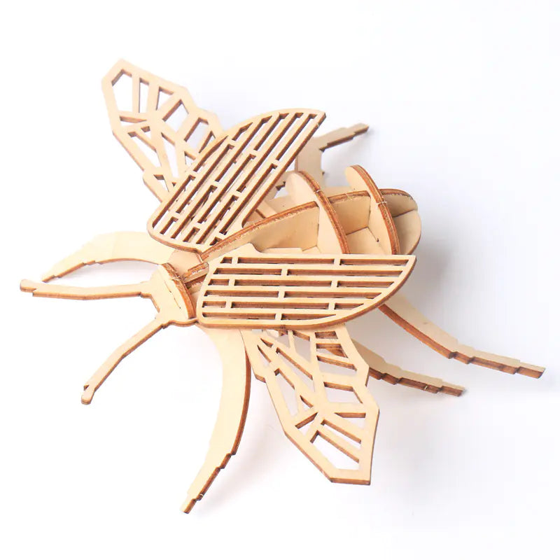 DIY Wooden Insect Model Puzzle for Kids (3D Craft)