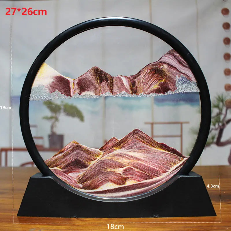 Hourglass Art Glass Decoration