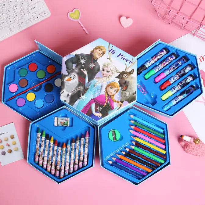 46-Piece Watercolor Pen Gift Set – Vibrant Colors for Art Projects