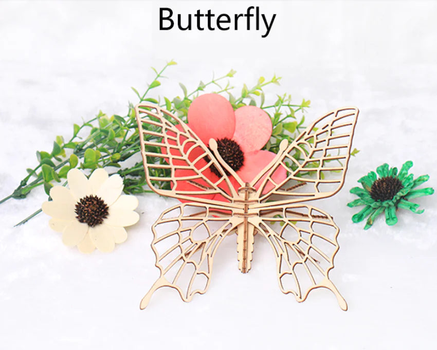 DIY Wooden Insect Model Puzzle for Kids (3D Craft)