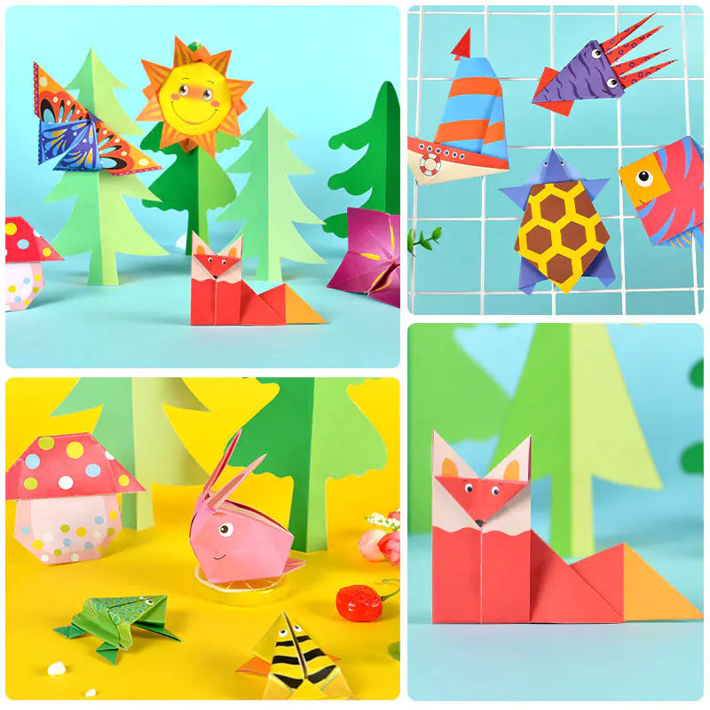 Origami Craft Book - DIY Colored Paper Set